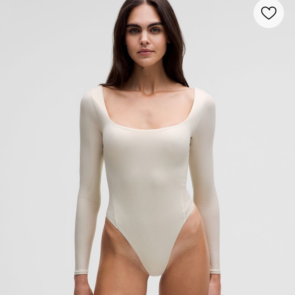 Lululemon Wundermost Square-Neck Long Sleeve Bodysuit